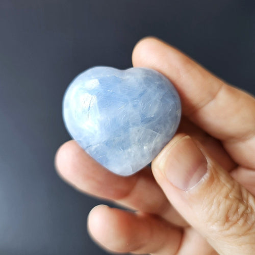 Small Blue Calcite Hearts | Soft Reset
