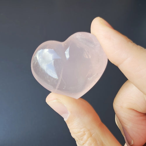 Small Rose Quartz Hearts | Tender Truth