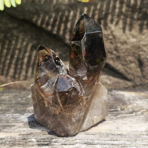 Smoky Quartz Faceted Cluster | Ancient Alignment