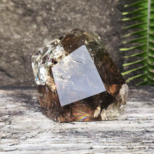 Smoky Quartz Faceted Freeform| Earthbound Rainbow Light