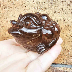 Smoky Quartz Money Toad | Keeper Of Fortune