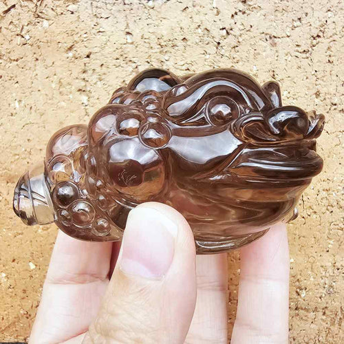 Smoky Quartz Money Toad | Keeper Of Fortune