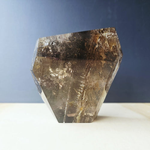 Smoky & Inclusion Quartz Faceted Freeform| Cathedral Of Smoke