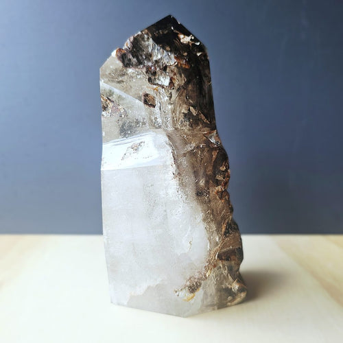 Smoky & Inclusion Quartz Faceted Freeform| Smoky Horizon
