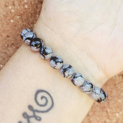 Snowflake Obsidian Bracelet | The Calm Within