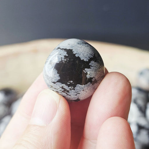Snowflake Obsidian Tumbled Stones