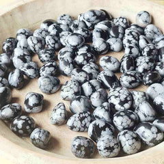 Snowflake Obsidian Tumbled Stones