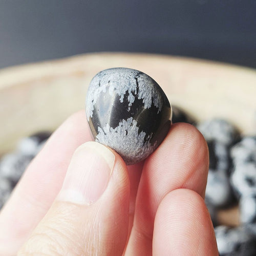 Snowflake Obsidian Tumbled Stones