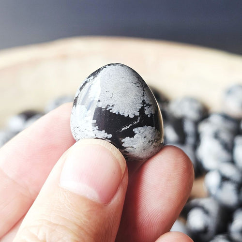 Snowflake Obsidian Tumbled Stones