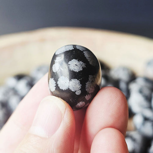Snowflake Obsidian Tumbled Stones