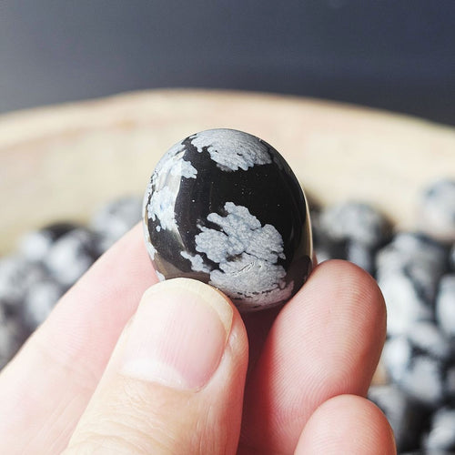 Snowflake Obsidian Tumbled Stones