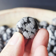 Snowflake Obsidian Tumbled Stones