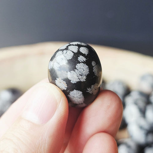 Snowflake Obsidian Tumbled Stones