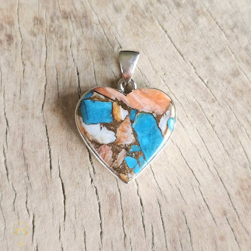 Spiny Oyster Turquoise Pendant | Divine Spark