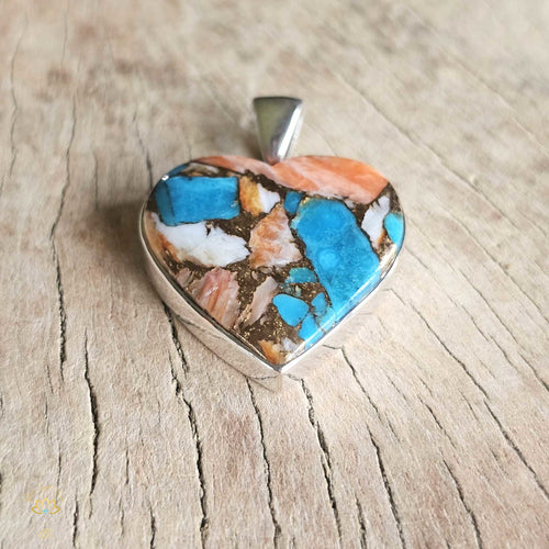 Spiny Oyster Turquoise Pendant | Divine Spark