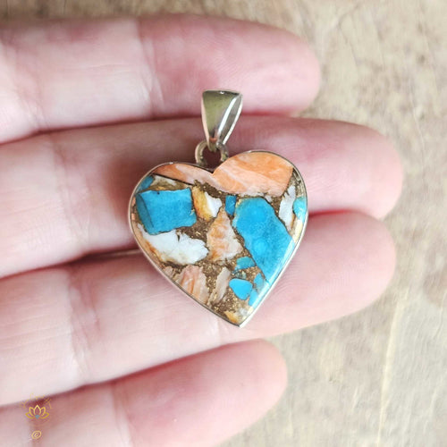 Spiny Oyster Turquoise Pendant | Divine Spark