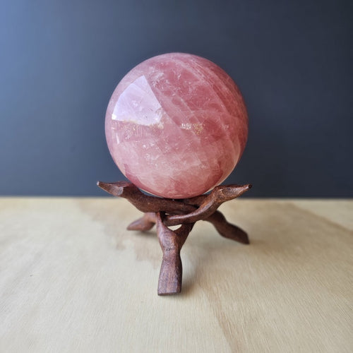Star Rose Quartz Sphere | Sphere Of Serenity