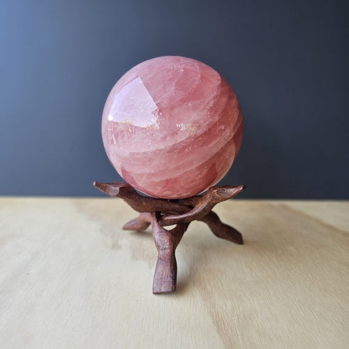 Star Rose Quartz Sphere | Sphere Of Serenity