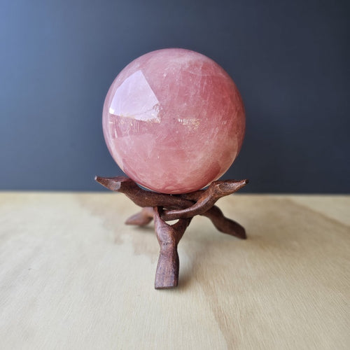 Star Rose Quartz Sphere | Sphere Of Serenity