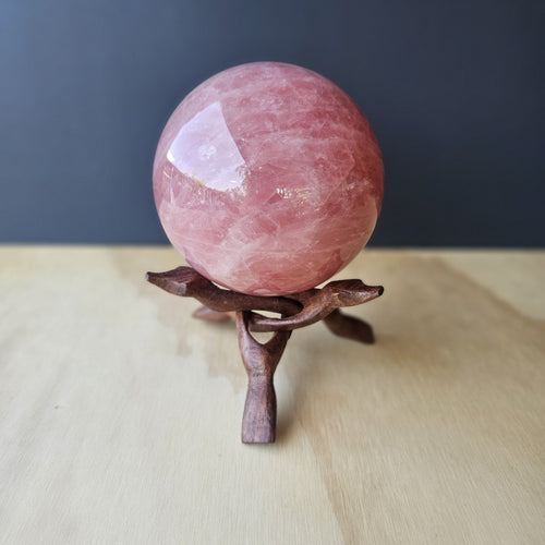 Star Rose Quartz Sphere | Sphere Of Serenity