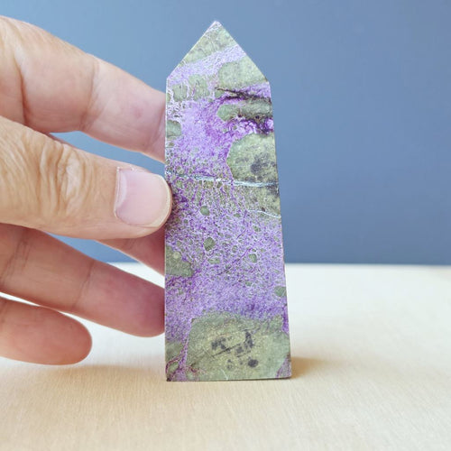 Stichtite & Serpentine Obelisk | 109gms