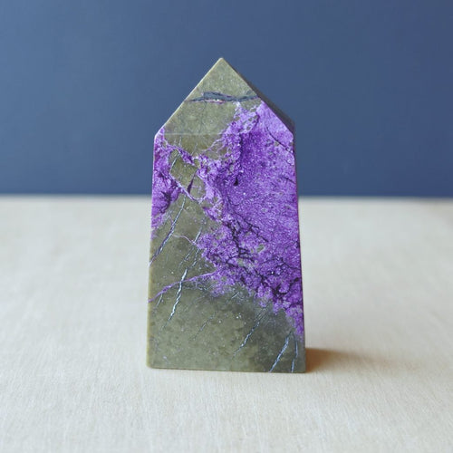 Stichtite & Serpentine Obelisk | 60gms