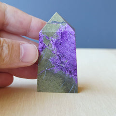 Stichtite & Serpentine Obelisk | 60gms