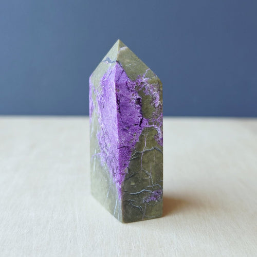 Stichtite & Serpentine Obelisk | 60gms