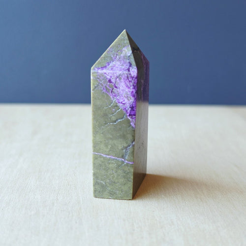 Stichtite & Serpentine Obelisk | 60gms