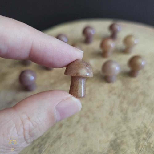 Strawberry Quartz Mini Mushrooms