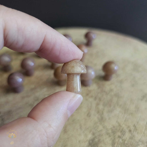 Strawberry Quartz Mini Mushrooms