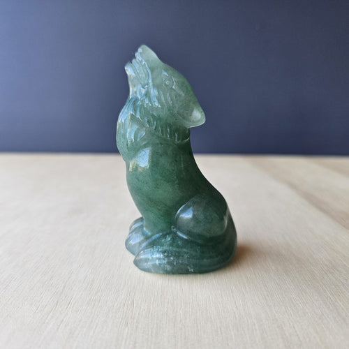 Strawberry Quartz & Aventurine Wolves | Guardians Of The Night