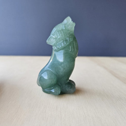 Strawberry Quartz & Aventurine Wolves | Guardians Of The Night