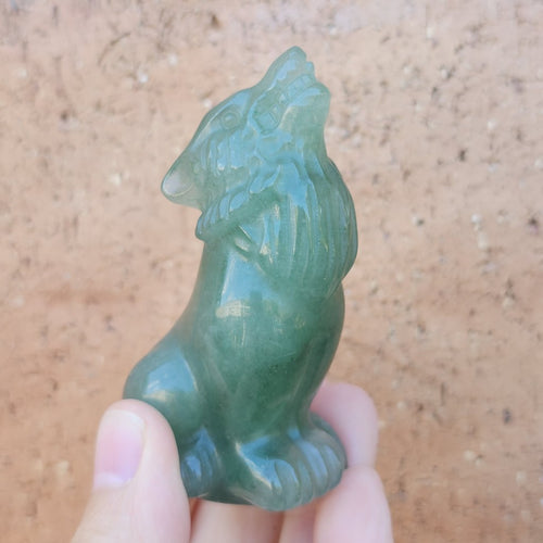 Strawberry Quartz & Aventurine Wolves | Guardians Of The Night