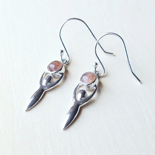 Sunstone Goddess Earrings | The Sun Goddess