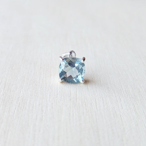 Teal Faceted Fluorite Pendant | Ocean Clarity