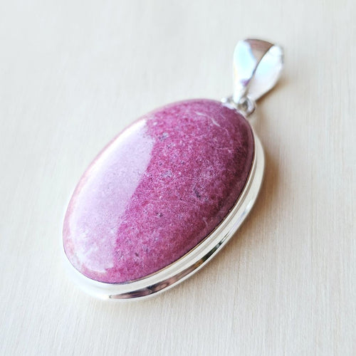 Thulite Crystal Pendant | Heartline