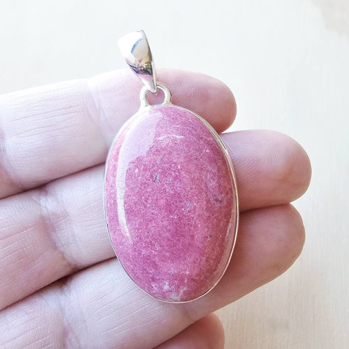Thulite Crystal Pendant | Heartline