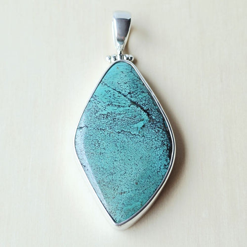 Tibetan Green Turquoise Pendant | Cool, Calm & Collected