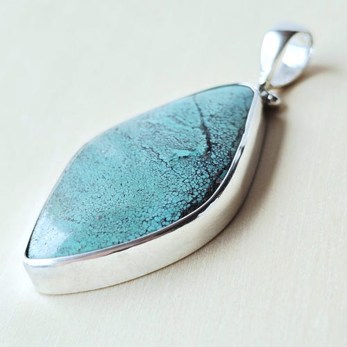 Tibetan Green Turquoise Pendant | Cool, Calm & Collected