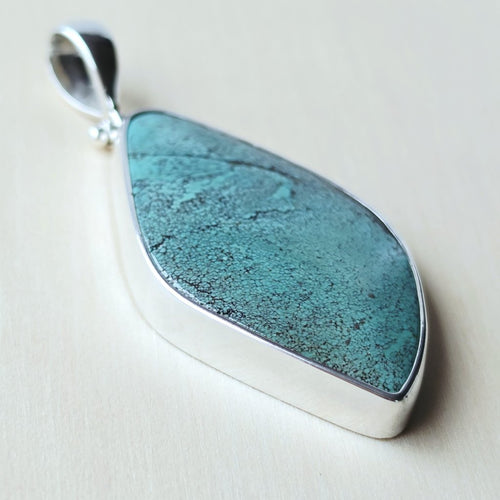 Tibetan Green Turquoise Pendant | Cool, Calm & Collected