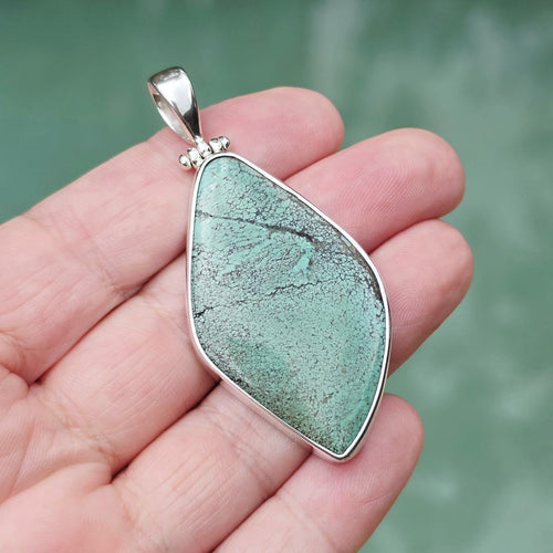 Tibetan Green Turquoise Pendant | Cool, Calm & Collected