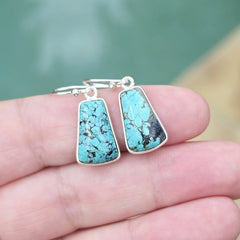 Tibetan Turquoise Earrings | Tibetan Sky