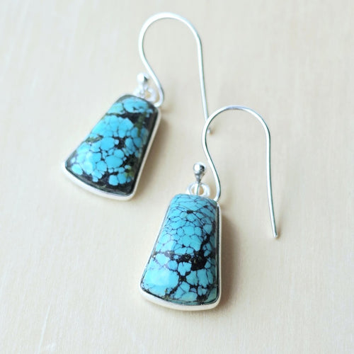 Tibetan Turquoise Earrings | Tidal Echo