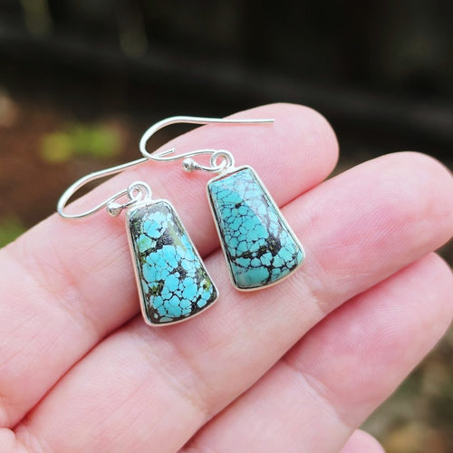 Tibetan Turquoise Earrings | Tidal Echo