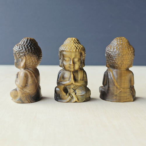 Tigers Eye Buddhas | Golden Wisdom