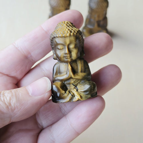 Tigers Eye Buddhas | Golden Wisdom
