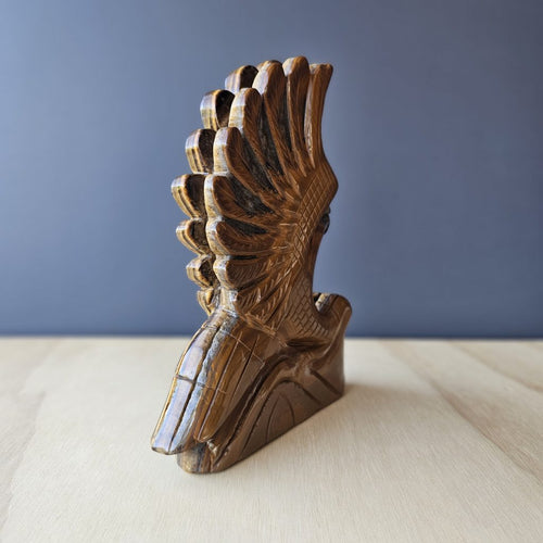 Tigers Eye Eagle Carving | Guardian Of The Sky