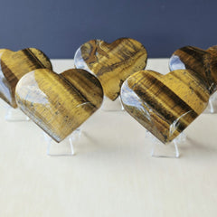 Tigers Eye Hearts | Golden Heart Beat