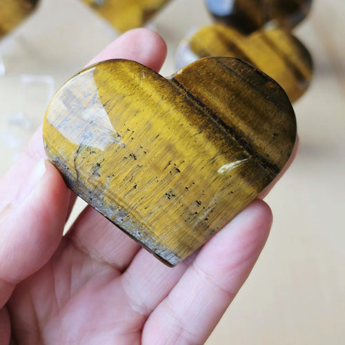 Tigers Eye Hearts | Golden Heart Beat